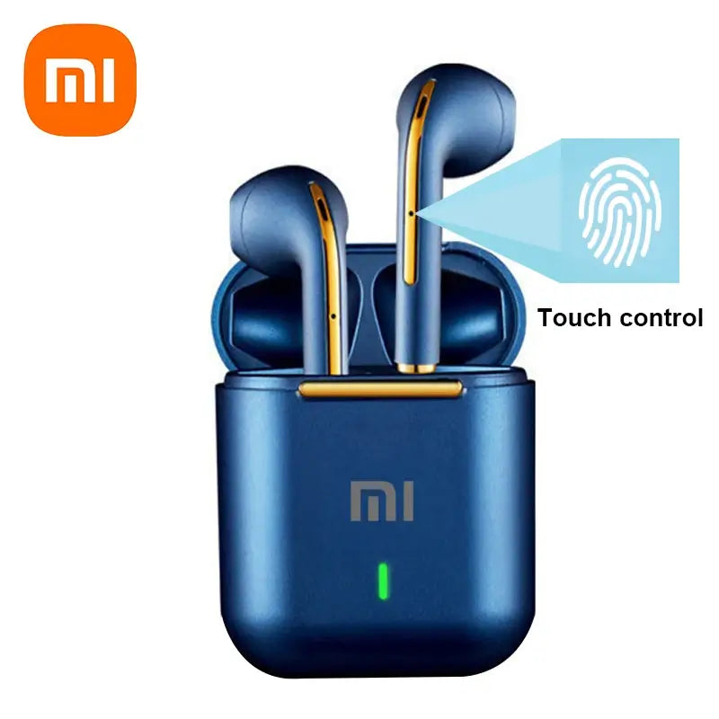 Fone  de ouvido Xiaomi-J18 Bluetooth sem fio | Cancelamento de Ruído & Microfone - Azul - Agapê 